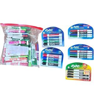 Expo Dry Erase Markers 5 Packs Multicolored.